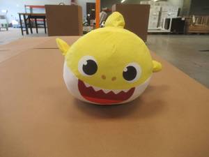 lot 558 image: WowWee Pinkfong Baby Shark Stuffed Animal in Yellow