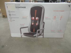 lot 585 image: Sharper Image Smartsense Shiatsu Realtouch Chair Pad Massager with Heat