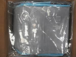 lot 635 image: 12 Pack Shoe Organizer Boxes, Black Plastic Stackable Shoe Storage Bins