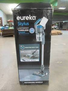 lot 647 image: Eureka Lightweight Cordless Vacuum Cleaner, High Efficiency Powerful Motor LED Headlights, Convenient Stick and Handheld Vac, Grey (USED)
