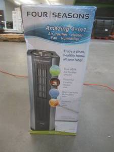 lot 674 image: Four Seasons 4 in 1 Medium-Large Rooms Air Purifier, Heater, Fan & Humidifier