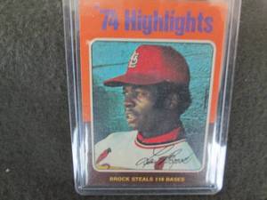 1975 Topps Lou Brock Card...