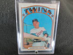 1972 Topps Harmon Killebrew Card...