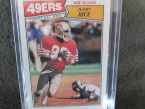 1987 Topps Jerry Rice Card...