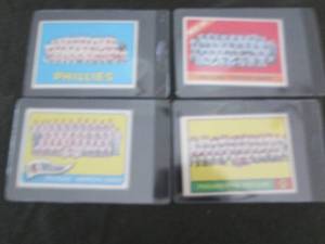 4- 1960s Topps Team Cards...