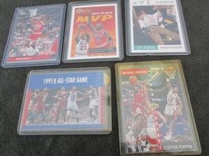 5 Michael Jordan Upper Deck & Hoops...