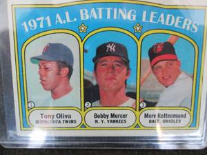 1972 Topps Tony Oliva Batting Leade...