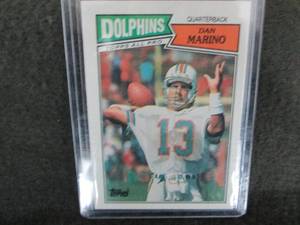 87.  1987 Topps Dan Marino Card...