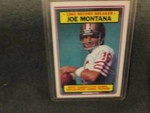 107.     1983 Topps Joe Montana Car...