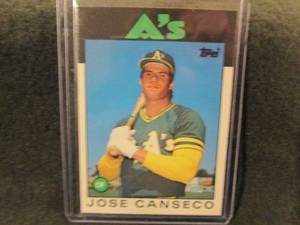116.     1986 Topps Jose Canseco Ro...