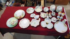 lot 57 image: Large Lot of Handprinted China
