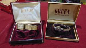 lot 102 image: Mens Lord Elgin Watch and Ladies Gruen Watch