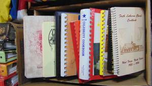 lot 130 image: 12-Vintage Cookbooks
