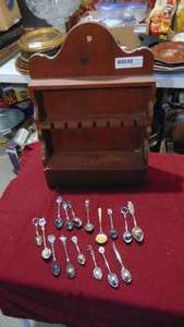 lot 157 image: Spoon Rack with Spoons