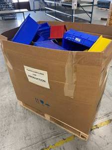 lot 36 image: Pallet of Plastic Bins - Various sizes.