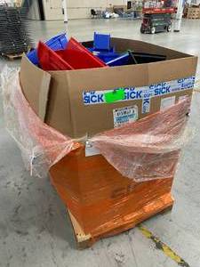 lot 37 image: Pallet of Plastic Bins - Various sizes.
