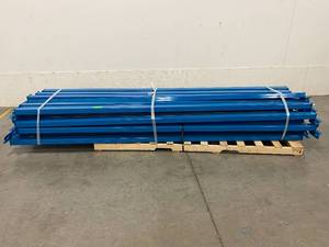 lot 43 image: Pallet of 12 wide Tear-Drop SpaceRak Beams