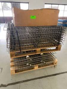 lot 24 image: 2 Pallets of Wire Decking