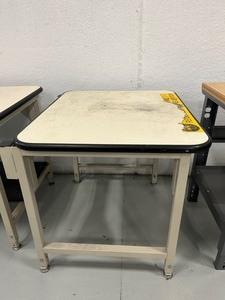 lot 66 image: Steel Frame Table 37 x 31