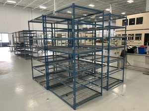 lot 71 image: Lot of 4 Shelving Units