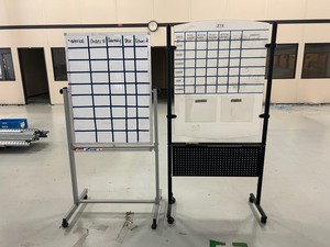 lot 78 image: Lot of 2 Mobile Whiteboards