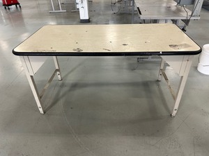 lot 81 image: Steel Frame Table - 61 x 31