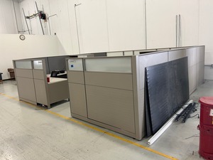lot 109 image: Cubicle Set with Desks