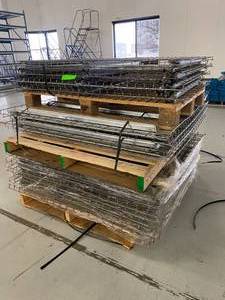 lot 22 image: 3 Pallets of Wire Decks