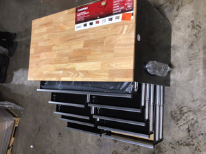 lot 1 image: Husky 46 in. 9-Drawer Mobile Workbench in Black, Customer Returns  Review all pictures