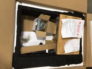 lot 12 image: Glacier Bay All-in-One Zero Radius Drop-in 18G Stainless Steel 30 in. 2-Hole Single Bowl Workstation Kitchen Sink, Pull-Down Faucet, Open Box, Review all pictures