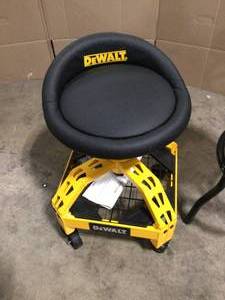 lot 23 image: Lot of 2 DEWALT and Husky Shop Stool Customer Returns Review all pictures