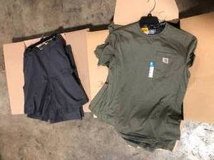 Mix Lot of assorted Carhartt Clothing Shorts and T-shirts , New  Review all pictures