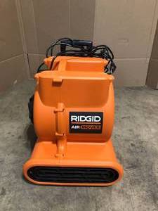 RIDGID 1625 CFM 3-Speed Portable Blower Fan Air Mover with Collapsible Handle and Rear Wheels for Water Damage Restoration, Open Box, review all pictures
