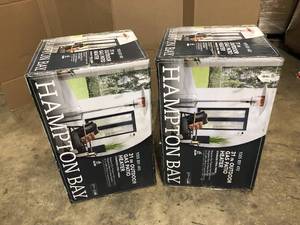 Hampton Bay 48000 BTU Stainless Steel Patio Heater, Lot of 2, Customer return, Review all pictures