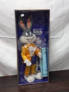 lot 25 image: Vintage 1990 Warner Bros Inc. Bugs Bunny 50th Birthday Limited Edition Figure