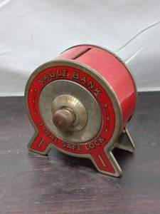 lot 57 image: Vintage Three Dial Safe Lock Vault Bank