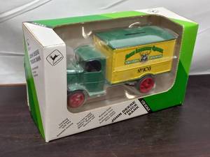 lot 63 image: Vintage ERTL John Deere Implement Company 1926 Mack Bulldog Delivery Van Bank