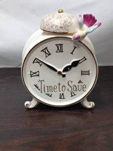 lot 71 image: Vintage Time To Save Alarm Clock Bank