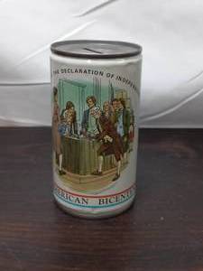 lot 81 image: American Can Company 75th Anniversary American Bicentennial Can Bank