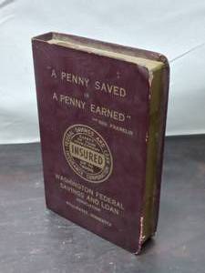 lot 82 image: Vintage Washington Federal Savings and Loan Stillwater Minnesota Book Bank