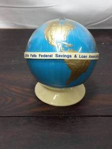 lot 104 image: Vintage Little Falls Federal Savings And Loan Association Globe Bank