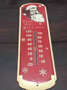 lot 171 image: Vintage Santa Says Let It Snow Thermometer