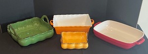 lot 143 image: Charming Colorful Cookware Items