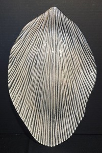 lot 171 image: Silver Accented Art Glass Plate
