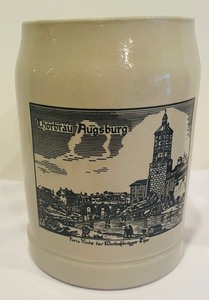 lot 183 image: Set of 4 Thorbrau Augsburg Steins
