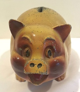 lot 187 image: Vintage Fidelity State Bank Coin Bank and Vintage Zell Products Bank