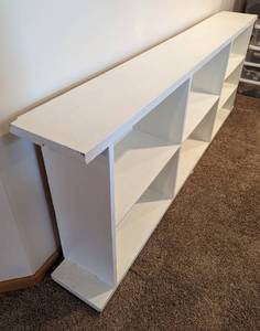 lot 67 image: Long and Low Painted Wood Shelf