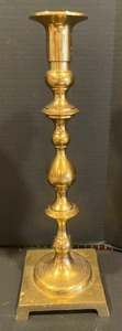 lot 319 image: Pair of Brass Candle Holders
