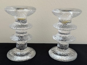 lot 7 image: Pair of iittala Candle Holders
