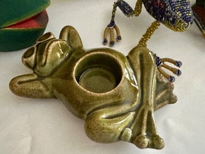 lot 96 image: Collection of Frog Figurines including Guiro Frog